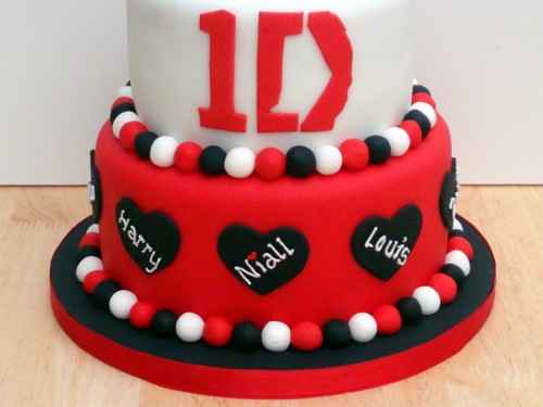 one direction 2 tier featuring niall novelty birthday cake