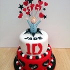 one direction 2 tier featuring niall novelty birthday cake