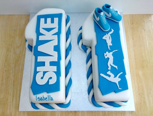 shake street dance themed novelty birthday cake