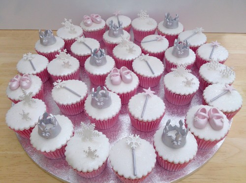 snow fairy princess novelty christening birthday cake