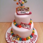 I love bingo novelty 2 tier birthday cake
