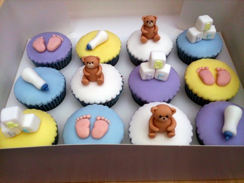 baby shower boy novelty cupcakes