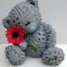 me to you bear with flower novelty birthday cake  thumbnail