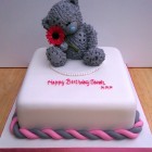 me to you bear with flower novelty birthday cake