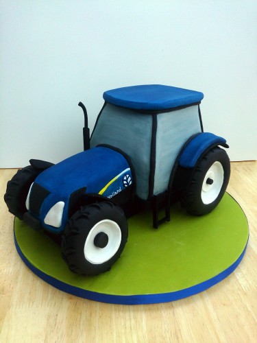 new holland tractor novelty birthday cake