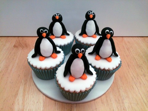 penguin novelty cupcakes