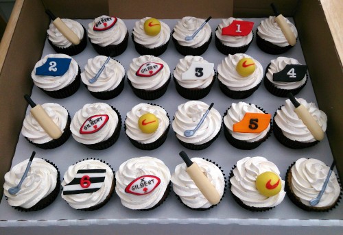 sports themed novelty birthday cupcakes cricket golf rugby football greyhound racing