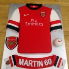 Arsenal football shirt and scarf novelty birthday cake