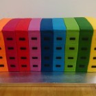 Novelty multicoloured filing cabinets cake