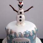 disney frozen themed birthday cake