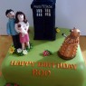 dr who inspired novelty birthday cake tardis dalek thumbnail