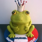 french frog novelty birthday cake