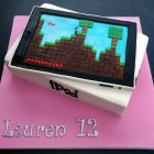 ipad novelty birthday cake with minecraft game