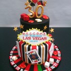 las vegas 2 tier birthday cake