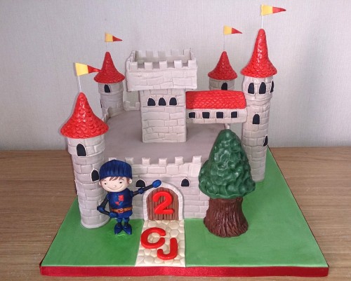 mike the knight castle cake