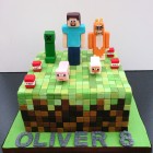 minecraft birthday cake