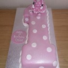 number 1 minnie mouse 1st birthday cake