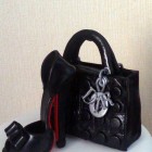 shoe and lady dior handbag 2 tier novelty cake