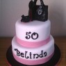 shoe and lady dior handbag 2 tier novelty cake thumbnail