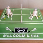 anyone for tennis novelty anniversary cake