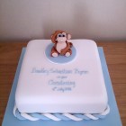 cheeky monkey christening cake