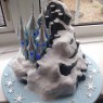 disney frozen castle with lights birthday cake  thumbnail