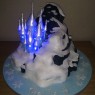 disney frozen castle with lights birthday cake  thumbnail