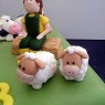 down on the farm birthday cake with tractor sheep pigs cows farmhand  thumbnail