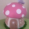 fairy princess toadstool house novelty birthday cake  thumbnail