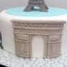 paris themed novelty birthday cake  thumbnail