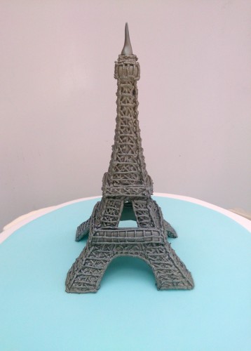 paris themed novelty birthday cake