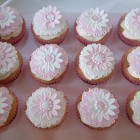 pretty floral cupcakes for a christening