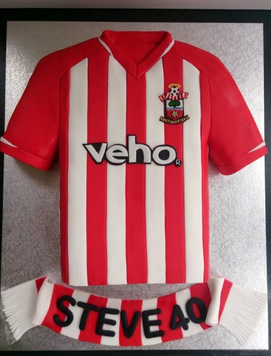 southampton saints football shirt 2014 novelty cake