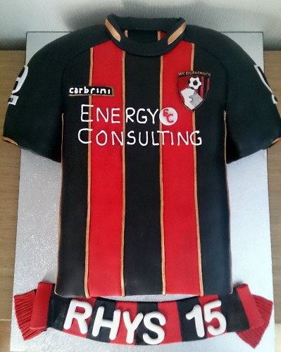 Bournemouth AFC Shirt 2014-15 Cake