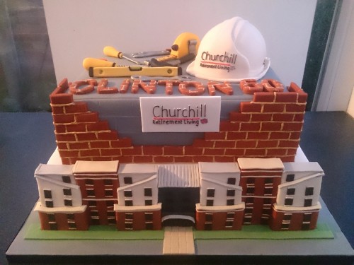 Construction Workers Themed Birthday Cake