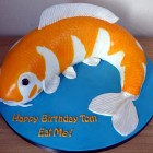 Coy Carp Novelty Birthday Cake