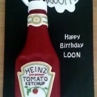 Heinz Tomato Ketchup Novelty Birthday Cake