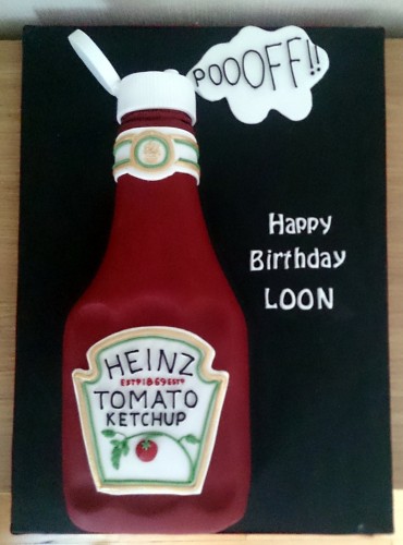 Heinz Tomato Ketchup Novelty Birthday Cake