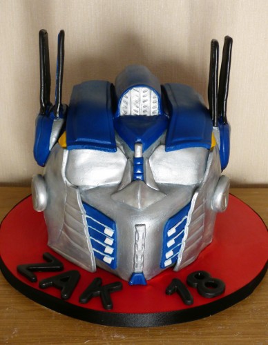 Optimus Transformer Birthday Cake