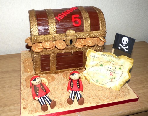 Pirates Treasure Chest Birthday Cake