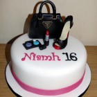 Prada Handbag, Shoe and Make-up Cake