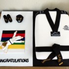 Tae Kwon-Do Black Belt Novelty Cake