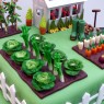 Gardeners Inspired Birthday Cake With Green House Vegetables thumbnail