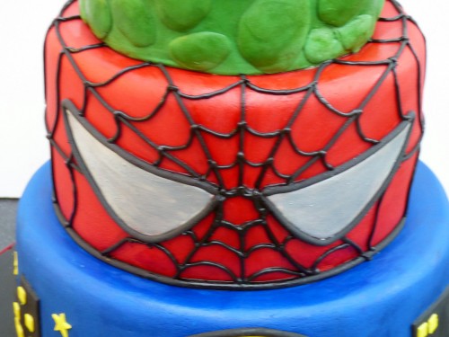 Marvel Super Heroes Cake Batman Spiderman Incredible Hulk