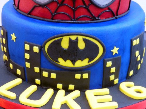 Marvel Super Heroes Cake Batman Spiderman Incredible Hulk