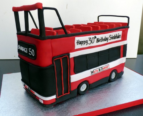 Swanage open top bus cake