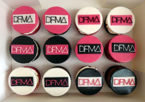 dfma corporate themed cupcakes