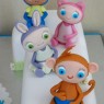 waybuloo characters 1st birthday cake with a guest appearance from elmo thumbnail