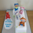 waybuloo characters 1st birthday cake with a guest appearance from elmo