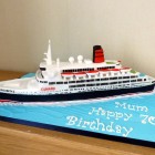 QE2 cruise liner birthday cake